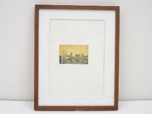 カドーレ（Cadore）　舟の図版画　額装25/77